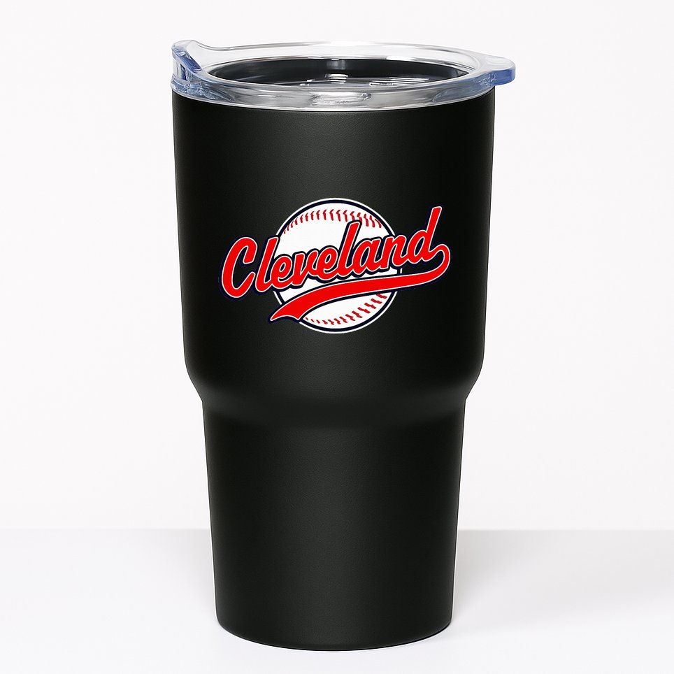 Cleveland Vintage Baseball Throwback Retro Design Tumbler
