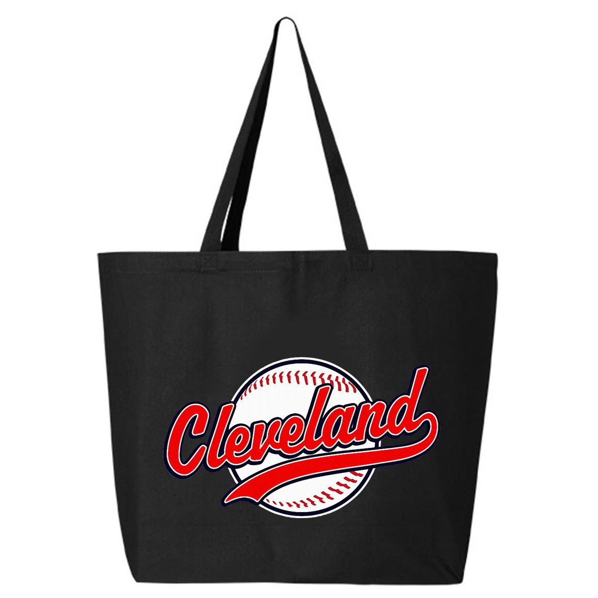 Cleveland Vintage Baseball Throwback Retro Design 25L Jumbo Tote