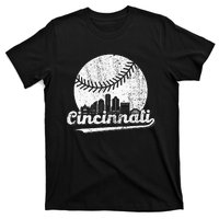 Cincinnati Vintage Baseball Distressed T-Shirt