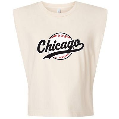 Chicago Vintage Baseball Throwback Garment-Dyed Women's Muscle Tee