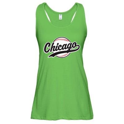 Chicago Vintage Baseball Throwback Ladies Essential Flowy Tank