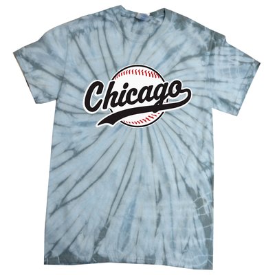 Chicago Vintage Baseball Throwback Tie-Dye T-Shirt