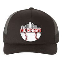 Cincinnati Vintage Baseball Tee Distressed Gameday Retro Yupoong Adult 5-Panel Trucker Hat