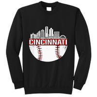 Cincinnati Vintage Baseball Tee Distressed Gameday Retro Sweatshirt