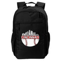 Cincinnati Vintage Baseball Tee Distressed Gameday Retro Backpack