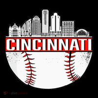 Cincinnati Vintage Baseball Tee Distressed Gameday Retro Bucket Hat