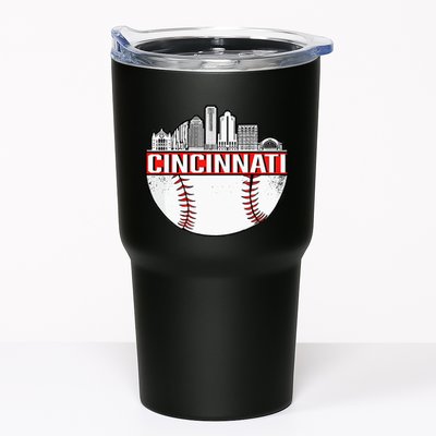 Cincinnati Vintage Baseball Tee Distressed Gameday Retro Tumbler