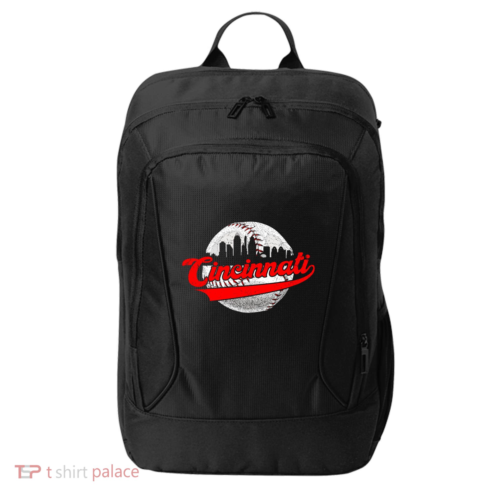 Cincinnati Vintage Baseball Lover Retro Game Day Dad Mom Gift City Backpack