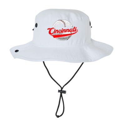 Cincinnati Vintage Baseball Lover Retro Game Day Dad Mom Gift Legacy Cool Fit Booney Bucket Hat