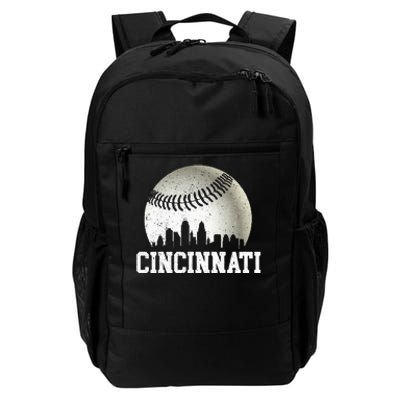 Cincinnati Vintage Baseball Distressed Daily Commute Backpack