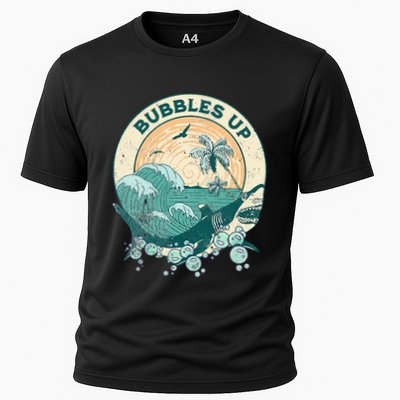 Cool Vintage Bubbles Up Shark Performance Shirt