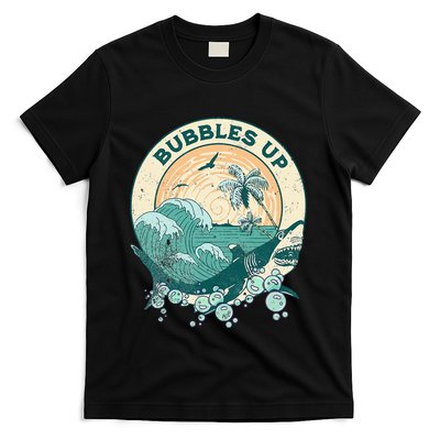 Cool Vintage Bubbles Up Shark T-Shirt
