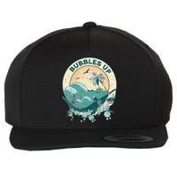 Cool Vintage Bubbles Up Shark Wool Snapback Cap