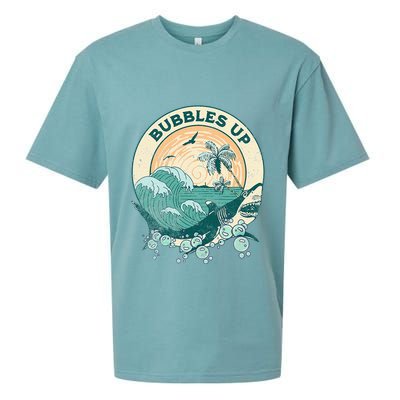 Cool Vintage Bubbles Up Shark Sueded Cloud Jersey T-Shirt