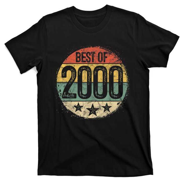 Circular Vintage Best of 2000 23 Year Old Gift 23rd Birthday T-Shirt