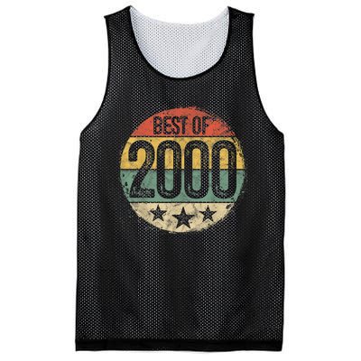 Circular Vintage Best of 2000 23 Year Old Gift 23rd Birthday Mesh Reversible Basketball Jersey Tank