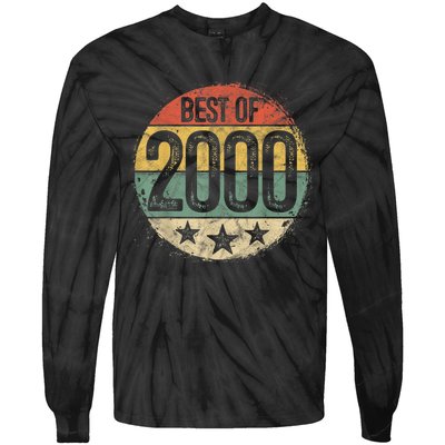 Circular Vintage Best of 2000 23 Year Old Gift 23rd Birthday Tie-Dye Long Sleeve Shirt