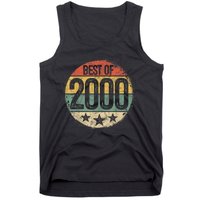 Circular Vintage Best of 2000 23 Year Old Gift 23rd Birthday Tank Top