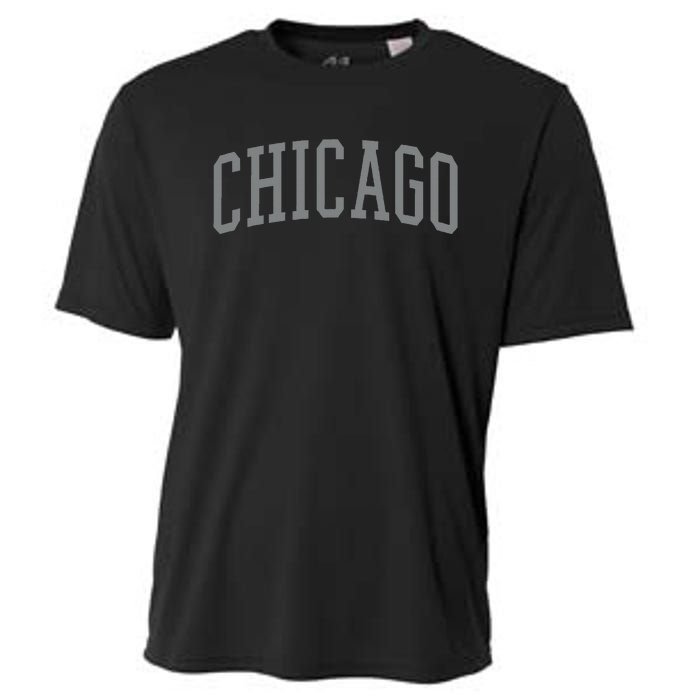 Chicago Vintage Black Cooling Performance Crew T-Shirt