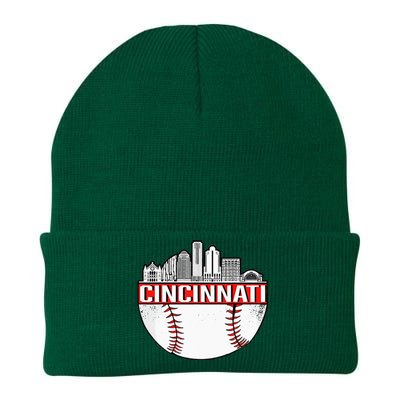 Cincinnati Vintage Baseball Distressed Gameday Retro Knit Cap Winter Beanie