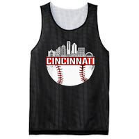 Cincinnati Vintage Baseball Distressed Gameday Retro Mesh Reversible Basketball Jersey Tank