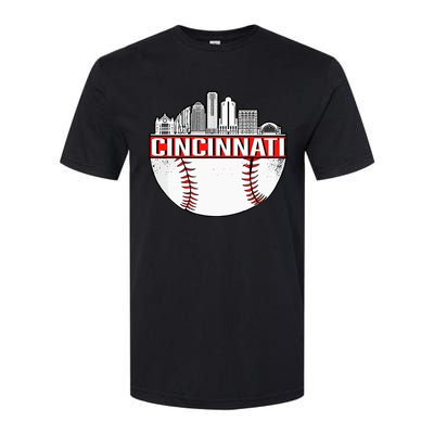 Cincinnati Vintage Baseball Distressed Gameday Retro Softstyle® CVC T-Shirt