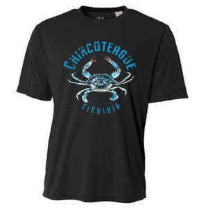 Chincoteague Virginia Blue Crab Design Cooling Performance Crew T-Shirt