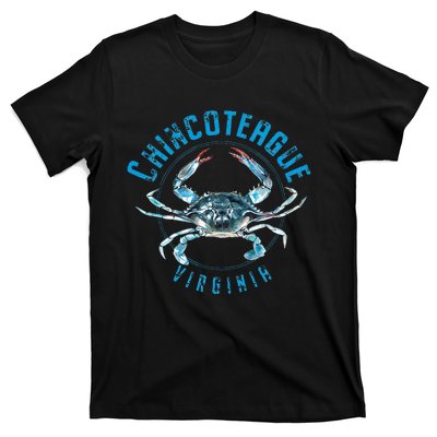 Chincoteague Virginia Blue Crab Design T-Shirt