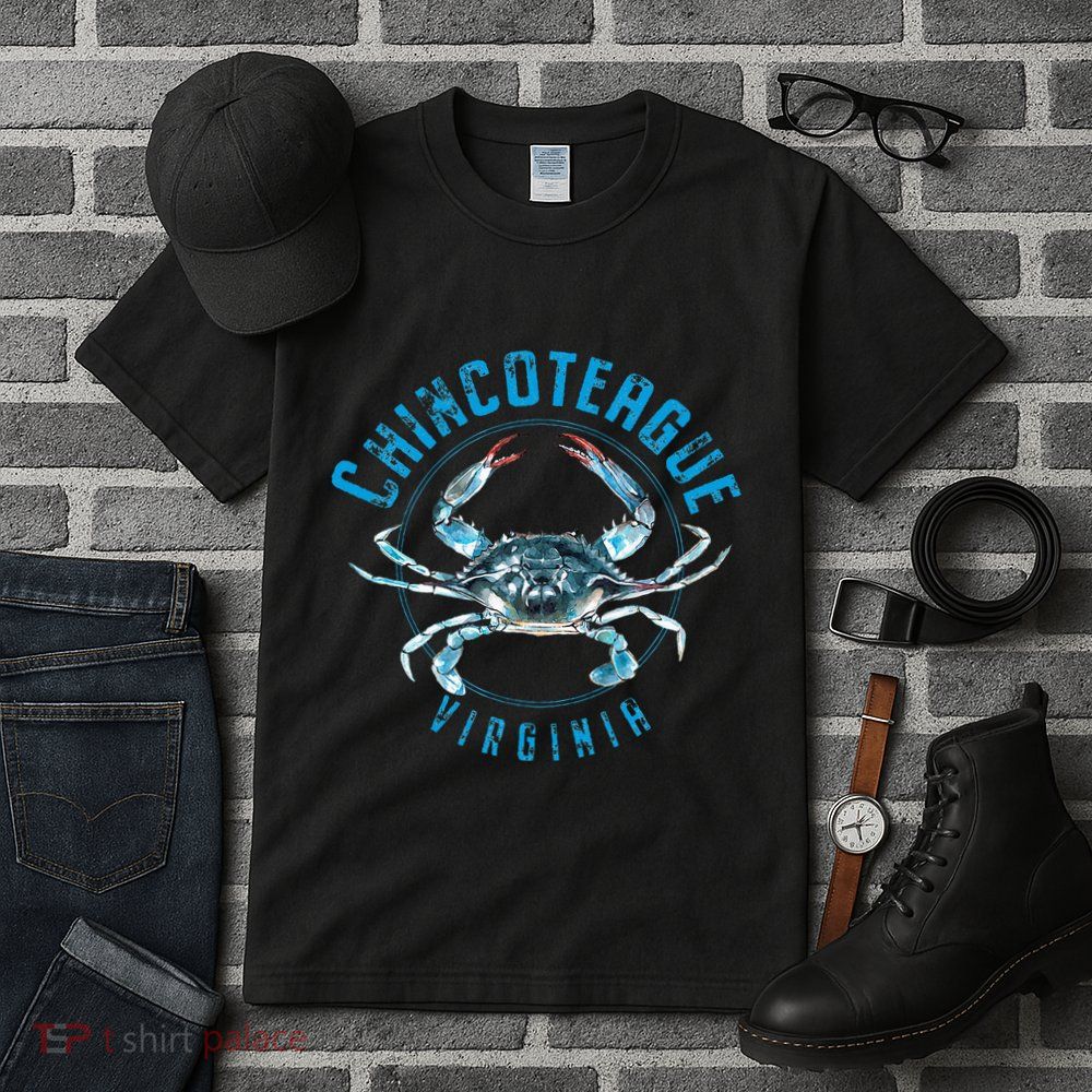Chincoteague Virginia Blue Crab Design Tall T-Shirt