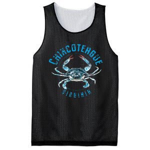 Chincoteague Virginia Blue Crab Design Mesh Reversible Basketball Jersey Tank