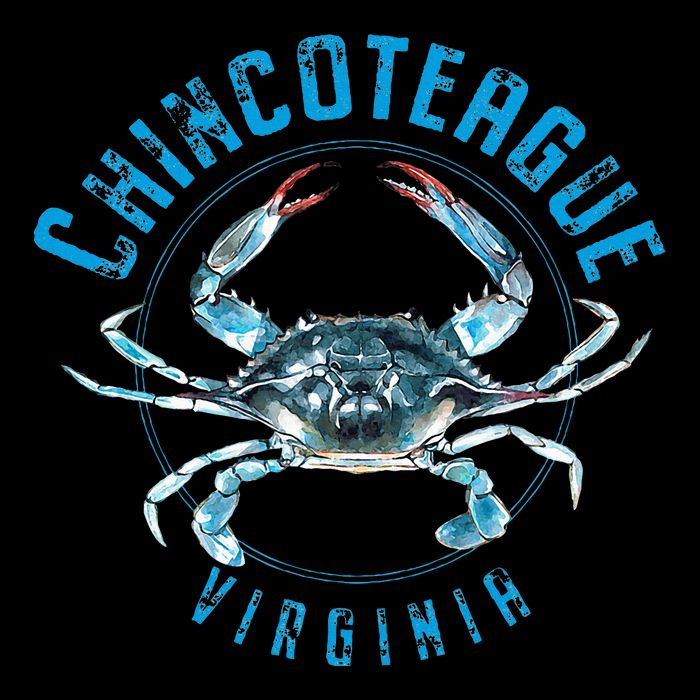 Chincoteague Virginia Blue Crab Design Cooling Performance Long Sleeve Crew