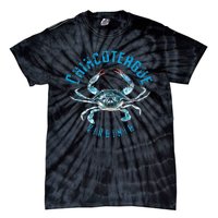 Chincoteague Virginia Blue Crab Design Tie-Dye T-Shirt