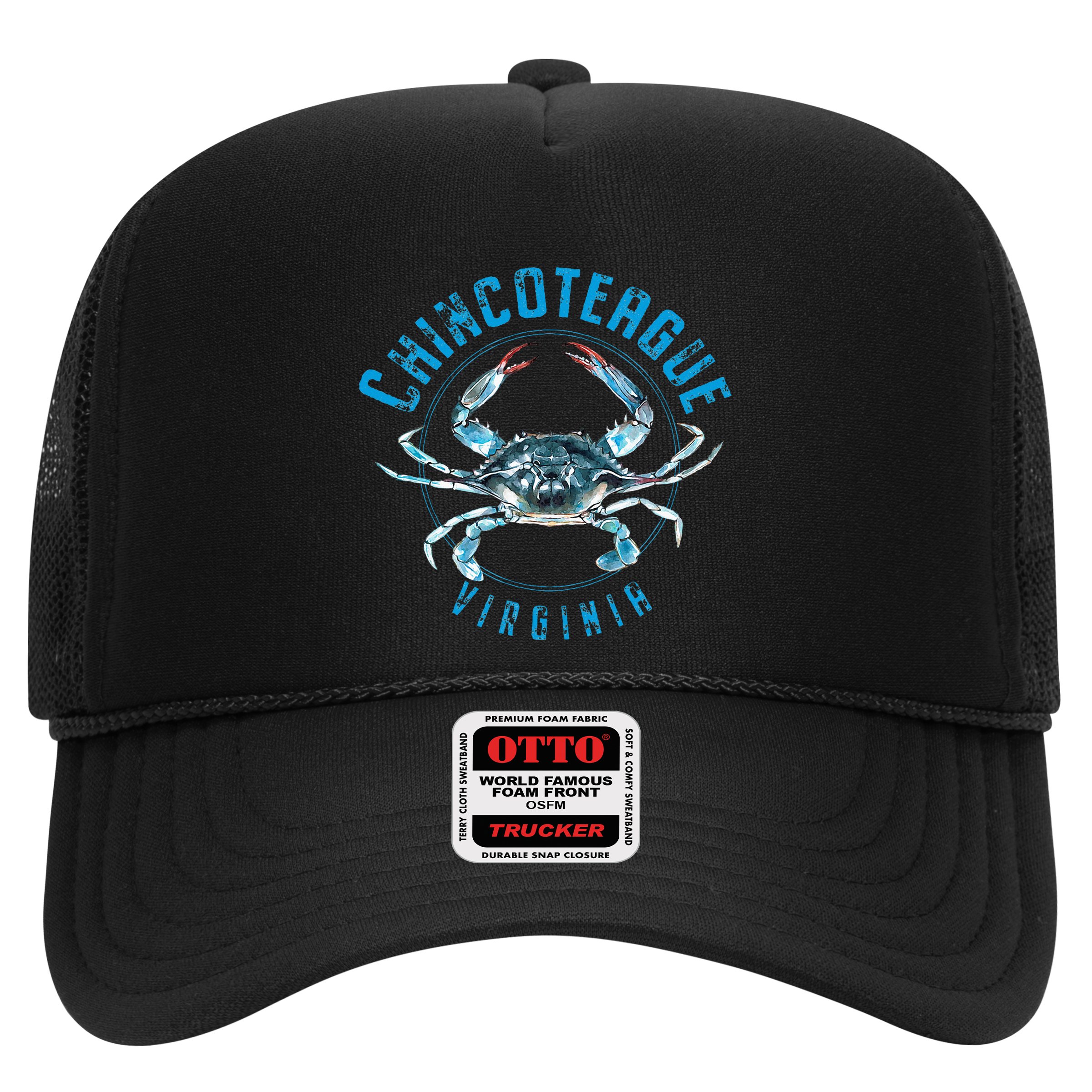 Chincoteague Virginia Blue Crab Design Hat