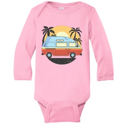 Camper Van Baby Long Sleeve Bodysuit