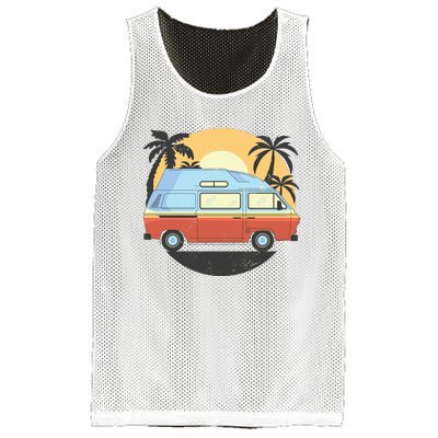 Camper Van Mesh Reversible Basketball Jersey Tank