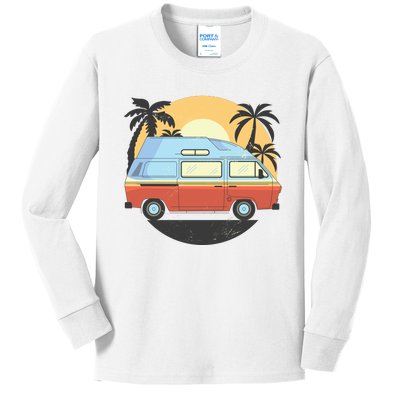 Camper Van Kids Long Sleeve Shirt