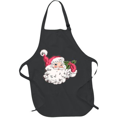 Cute Vintage Christmas Santa Claus Face Apron