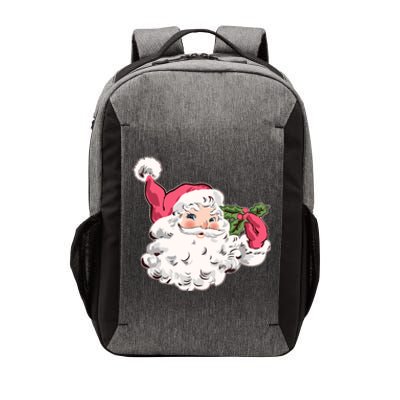 Cute Vintage Christmas Santa Claus Face Vector Backpack