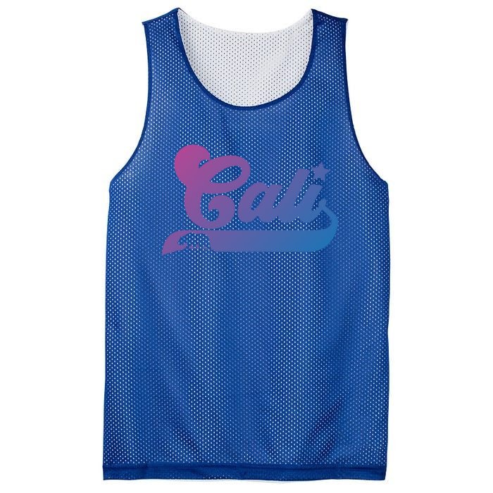 Cali Vintage California Bear Usa State Beauty Design Idea Gift Mesh Reversible Basketball Jersey Tank