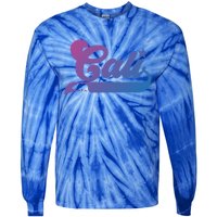 Cali Vintage California Bear Usa State Beauty Design Idea Gift Tie-Dye Long Sleeve Shirt