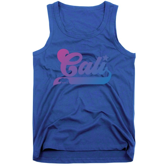 Cali Vintage California Bear Usa State Beauty Design Idea Gift Tank Top