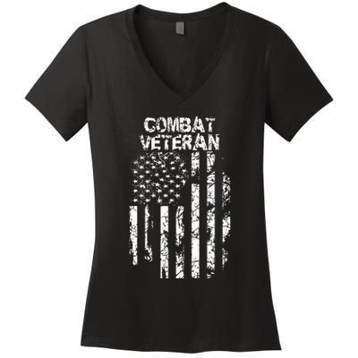 Combat Veteran Women's V-Neck T-Shirt