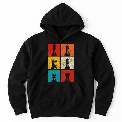 Chess Vintage Chess Master Club Chess Player Hoodie
