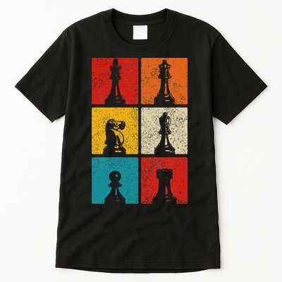 Chess Vintage Chess Master Club Chess Player Tall T-Shirt