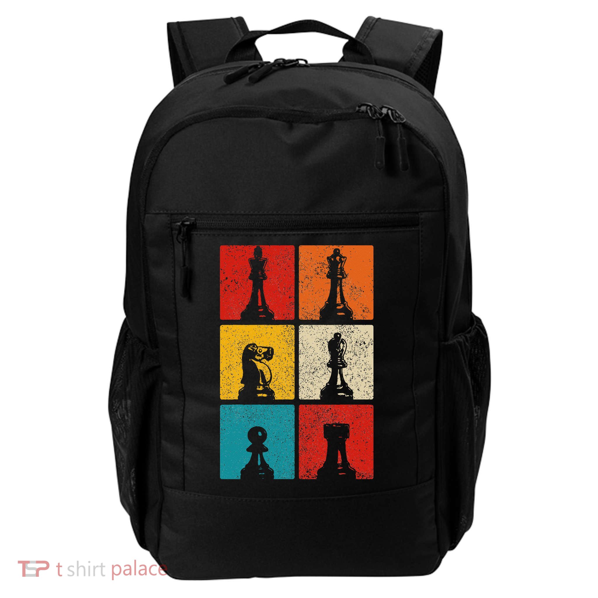 Chess Vintage Chess Master Club Chess Player Backpack