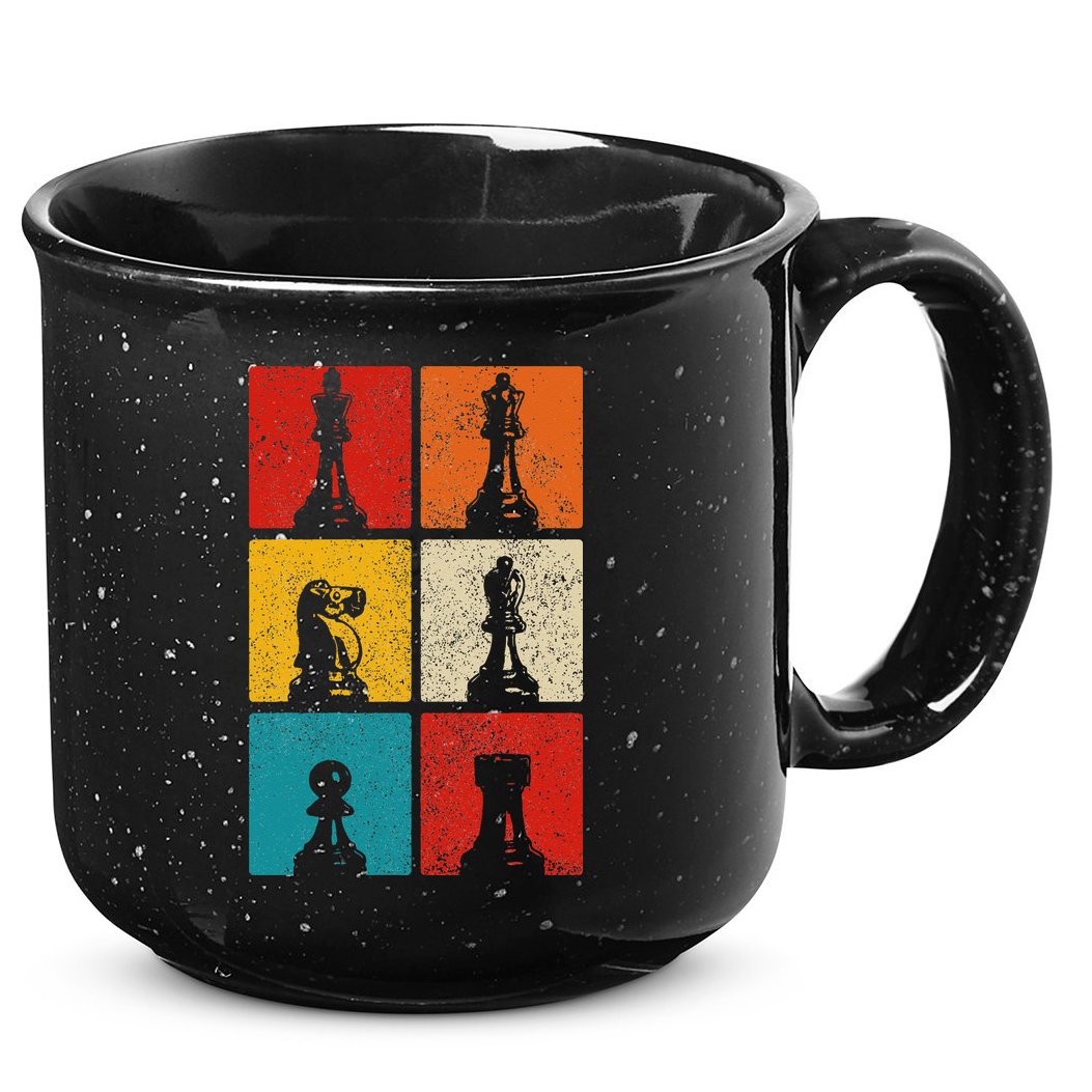 Chess Vintage Chess Master Club Chess Player 15oz Campfire Ceramic Mug