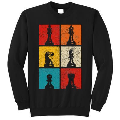 Chess Vintage Chess Master Club Chess Player Tall Sweatshirt