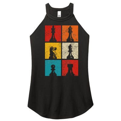 Chess Vintage Chess Master Club Chess Player Women's Perfect Tri Rocker Tank