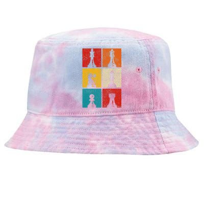 Chess Vintage Chess Master Club Chess Player Tie-Dyed Bucket Hat