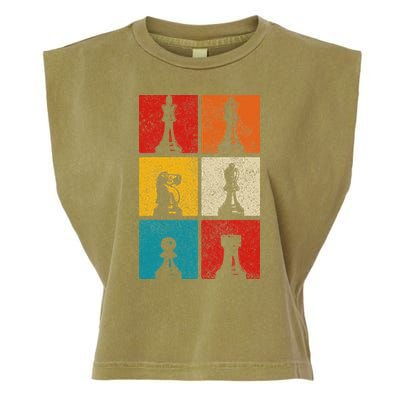 Chess Vintage Chess Master Club Chess Player Garment-Dyed Women's Muscle Tee